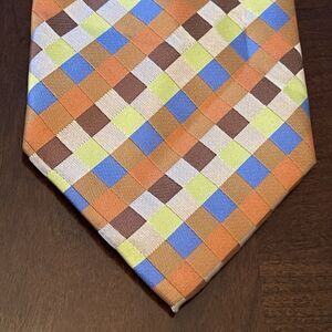 Versa 9 Orange Blue Men’s Neck Tie